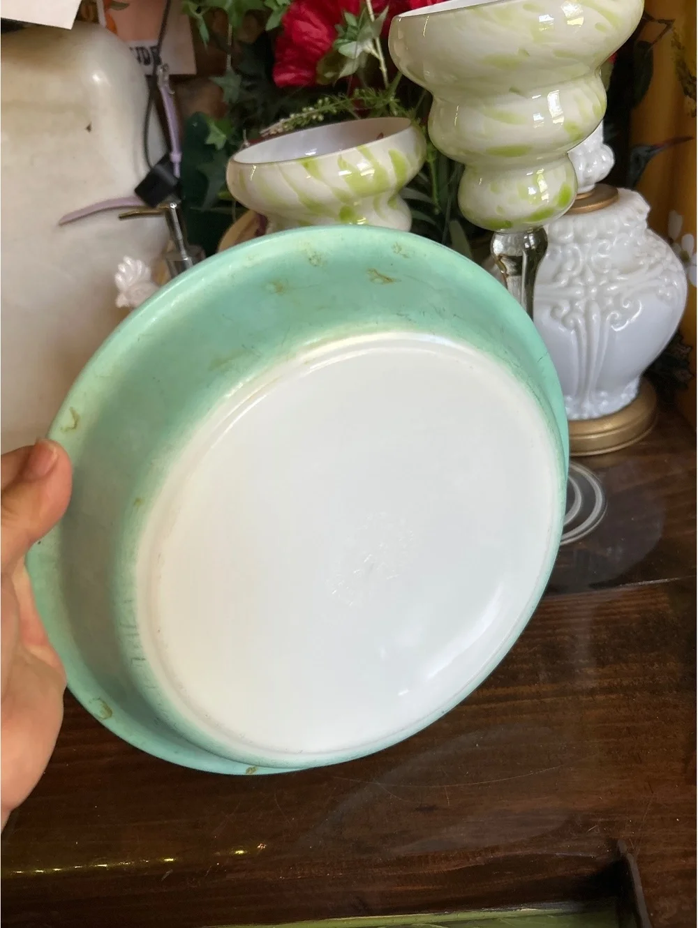 Vintage Pyrex 9 Inch Aqua Blue Pie Plate Dish